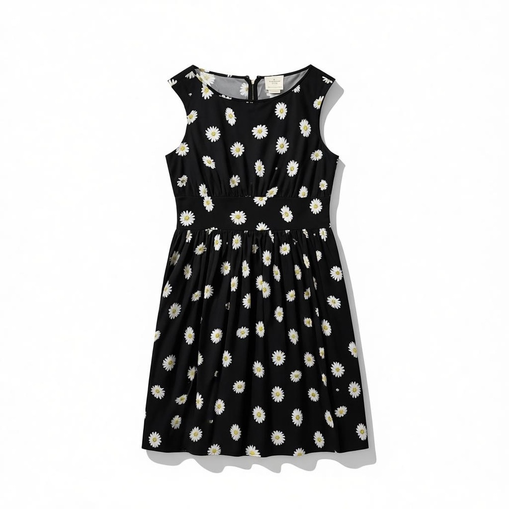 Kate Spade Black Daisy Print Dress